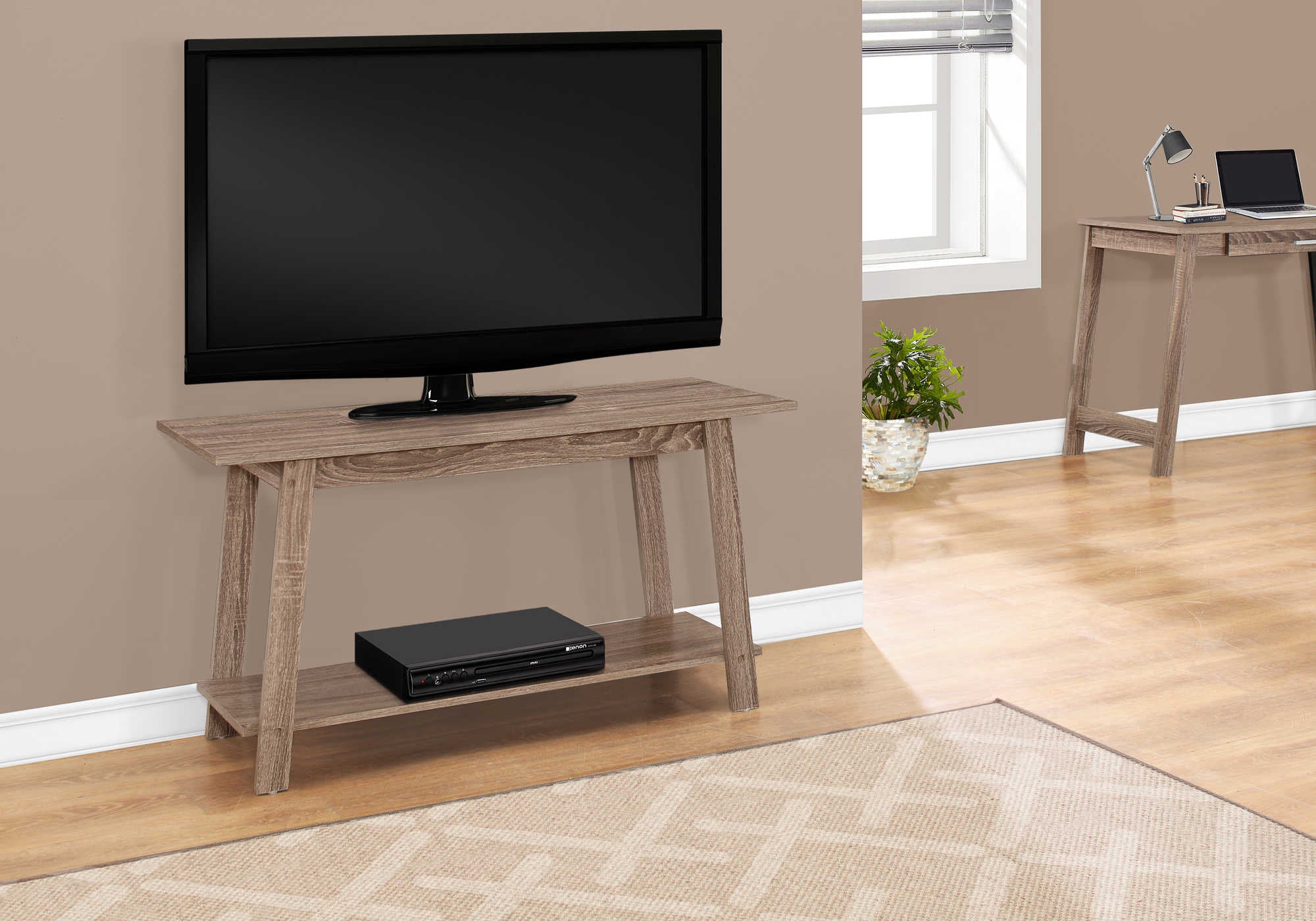 TV STAND - 42"L / DARK TAUPE
