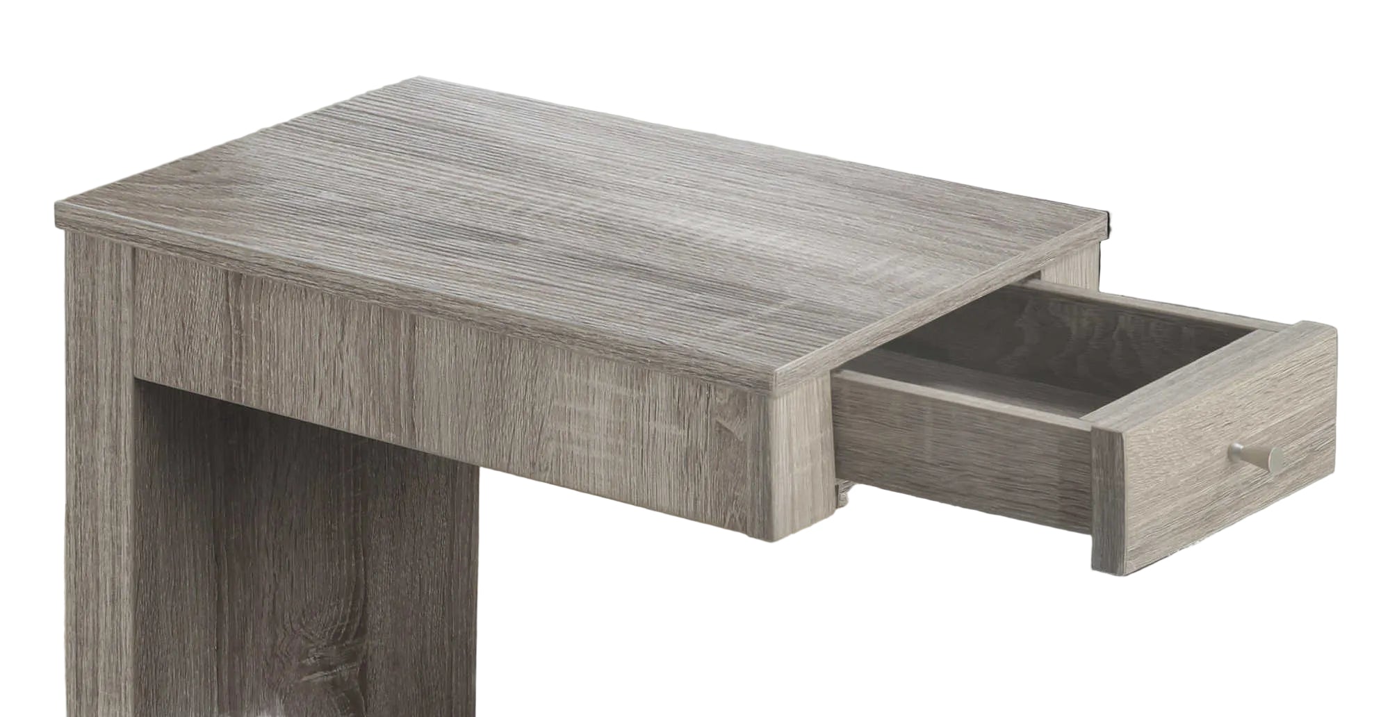 ACCENT TABLE - DARK TAUPE WITH A DRAWER