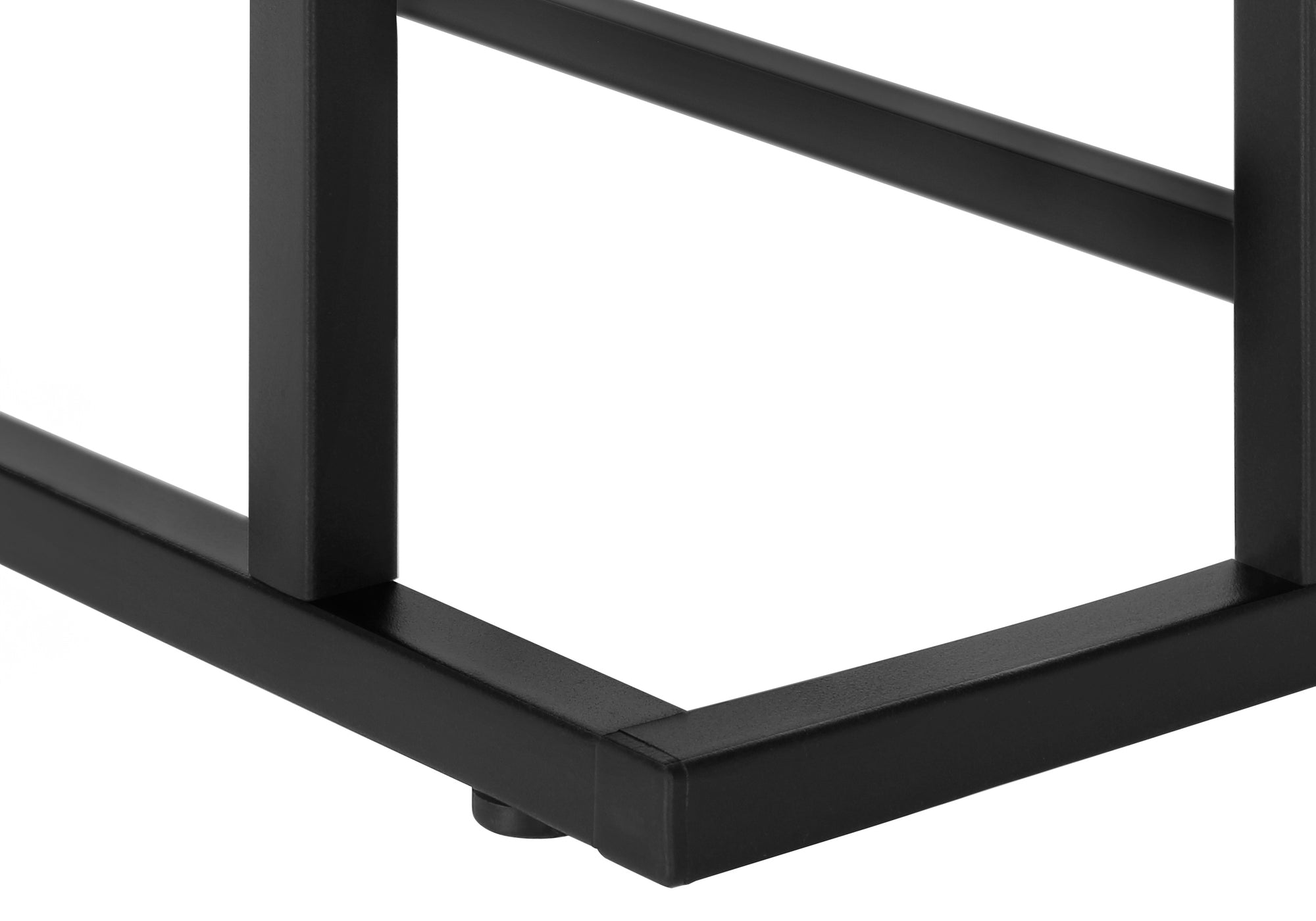 ACCENT TABLE - 25"H / BLACK / BLACK METAL