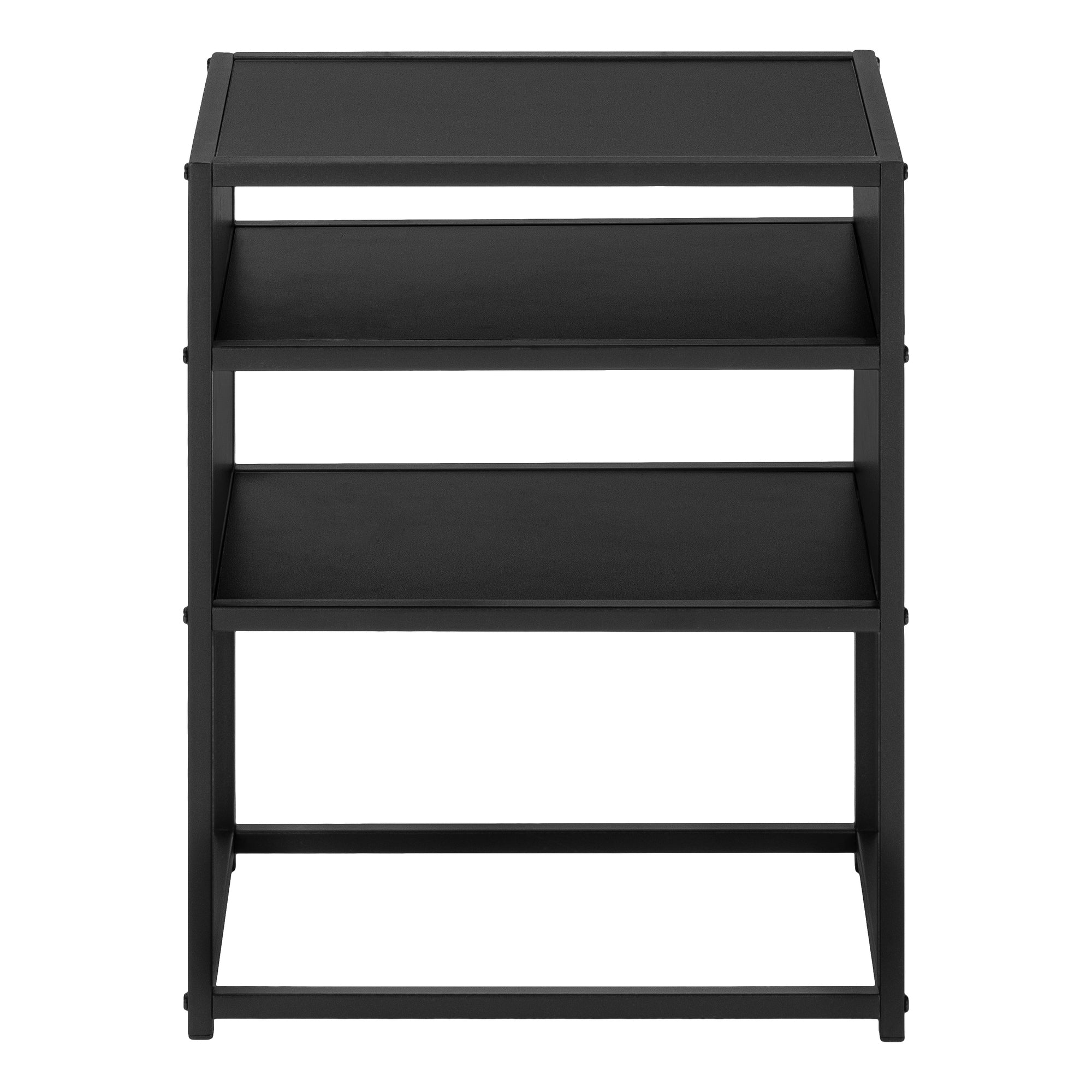 TABLE D'APPOINT - 22"H / NOIR / MÉTAL NOIR