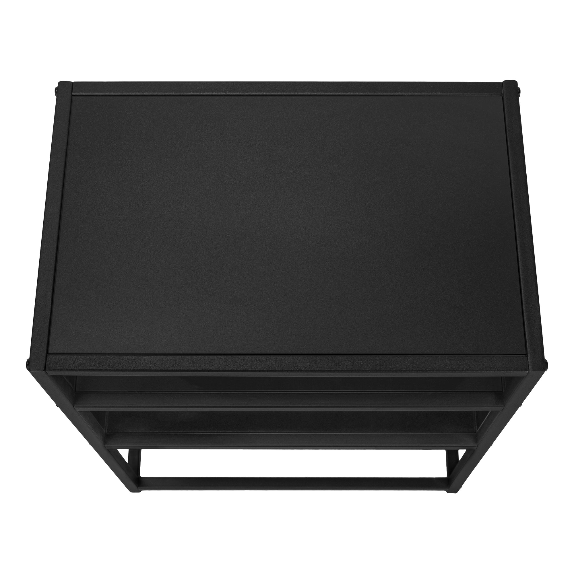 ACCENT TABLE - 22"H / BLACK / BLACK METAL