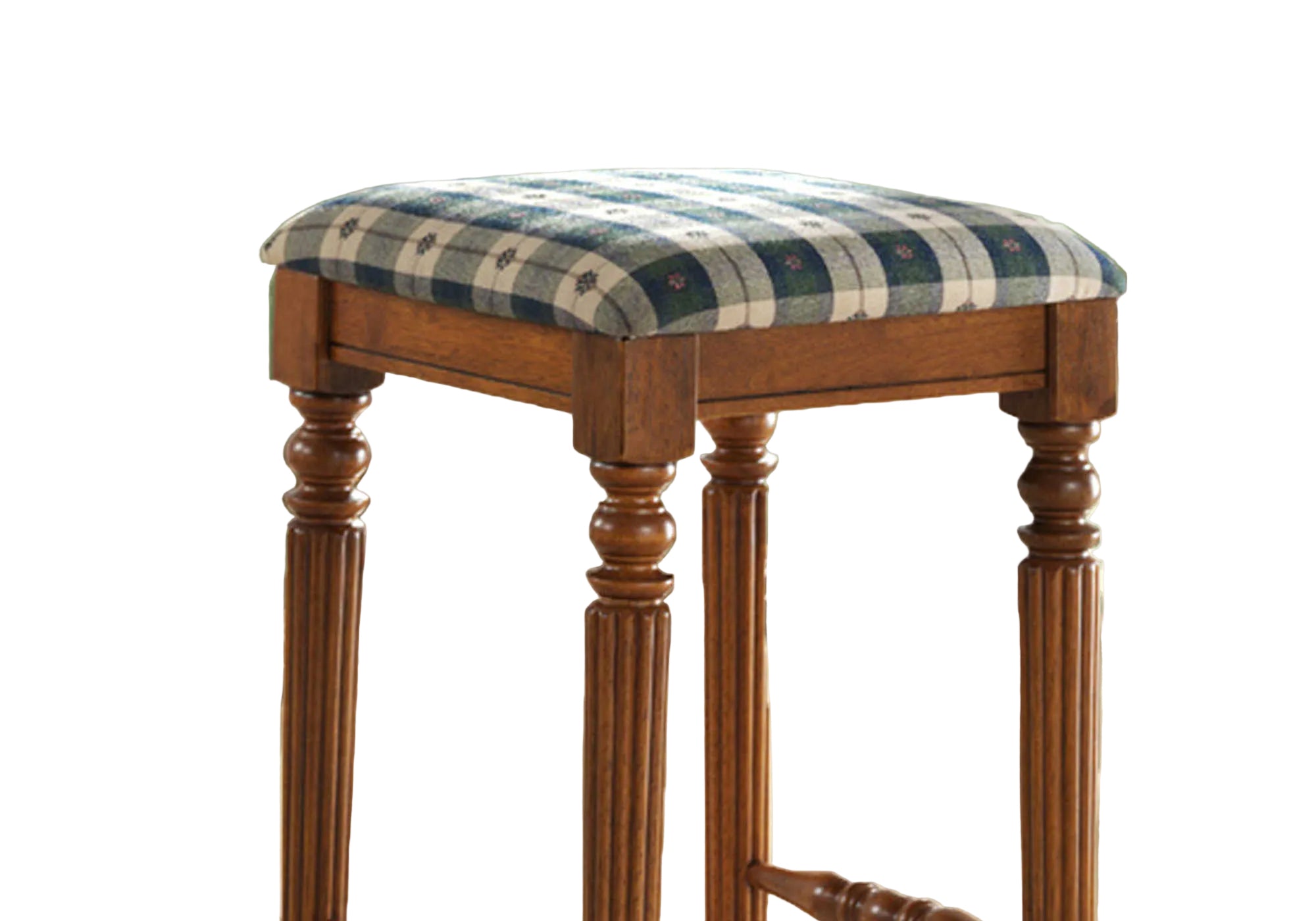 TABOURET DE BAR - 2 PIÈCES / 29"H / BOIS MASSIF CHÊNE FONCÉ