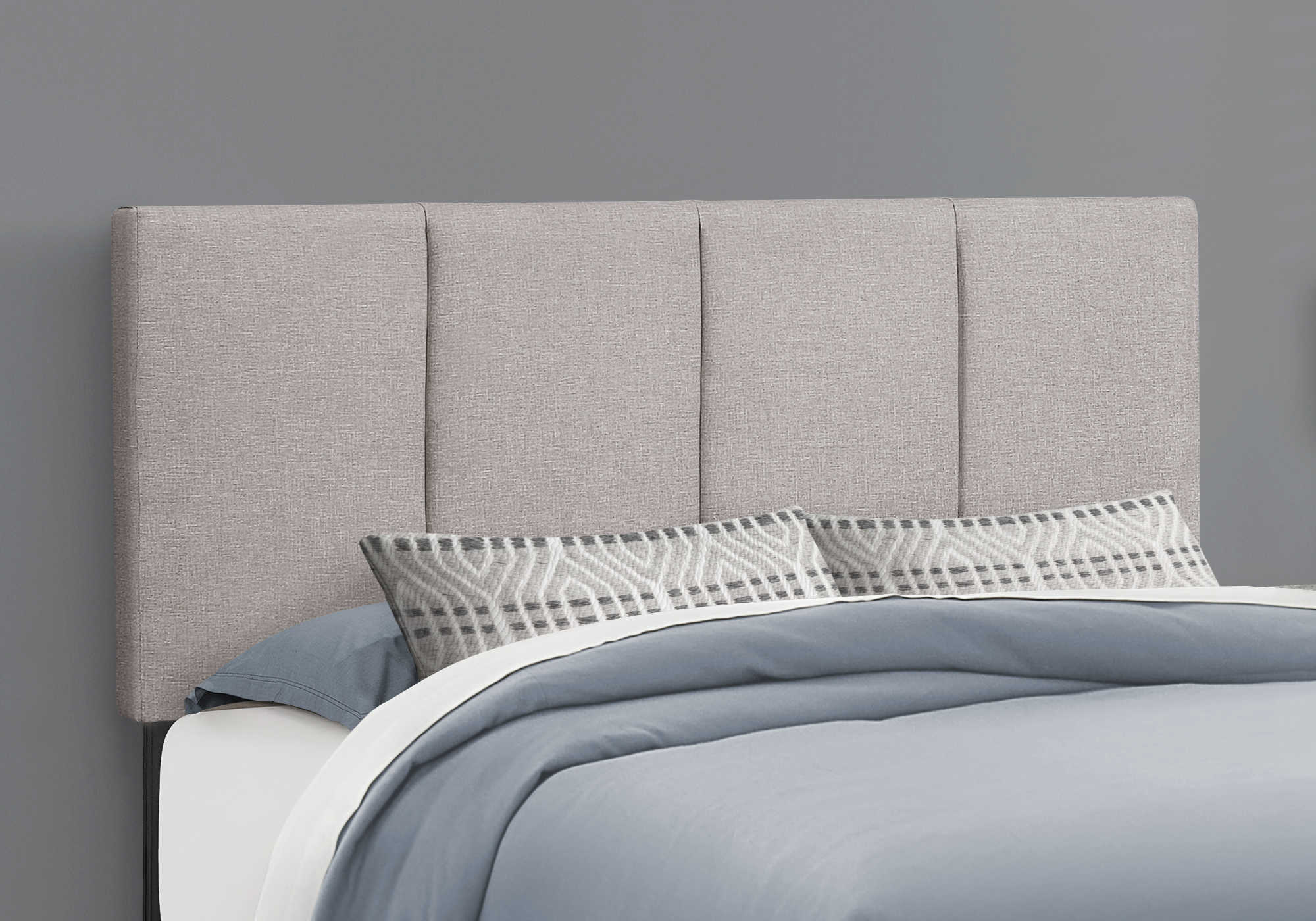 BED - QUEEN SIZE / GREY LINEN