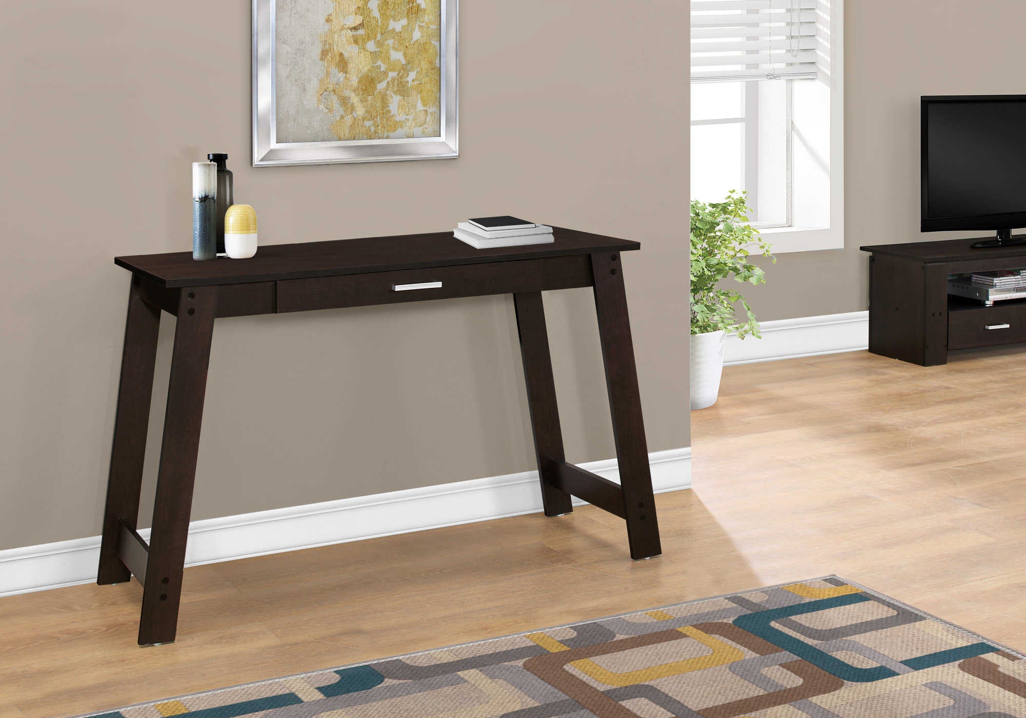 BUREAU D'ORDINATEUR - 42"L / ESPRESSO AVEC TIROIR DE RANGEMENT