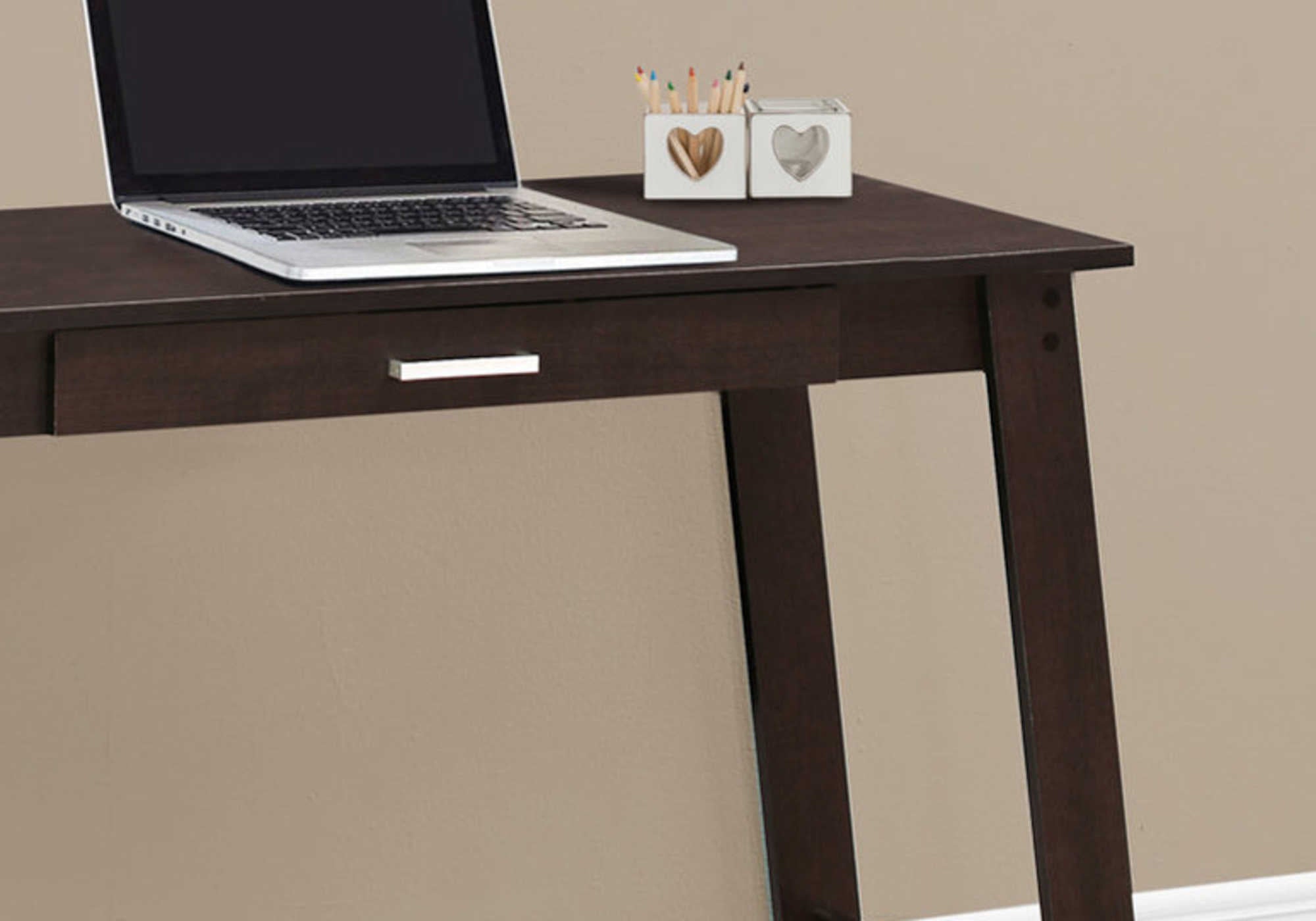 BUREAU D'ORDINATEUR - 42"L / ESPRESSO AVEC TIROIR DE RANGEMENT