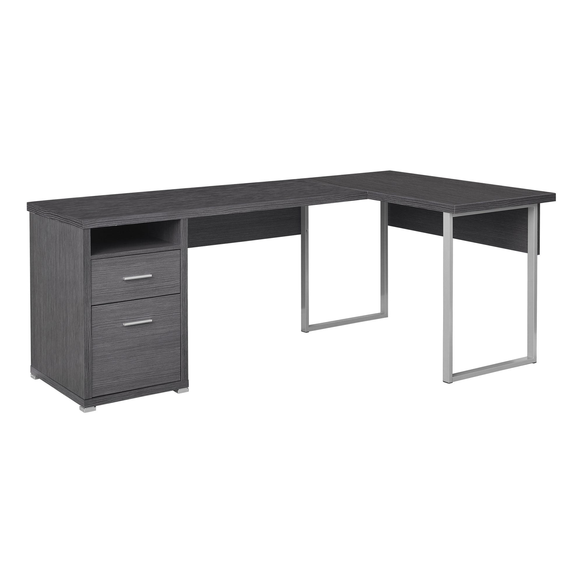COMPUTER DESK - 42"L / BLACK / BLACK METAL