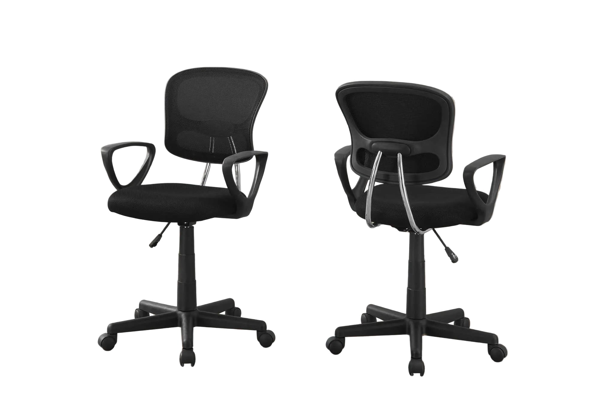 CHAISE DE BUREAU - MAILLE NOIRE JUVENILE / MULTI-POSITIONS