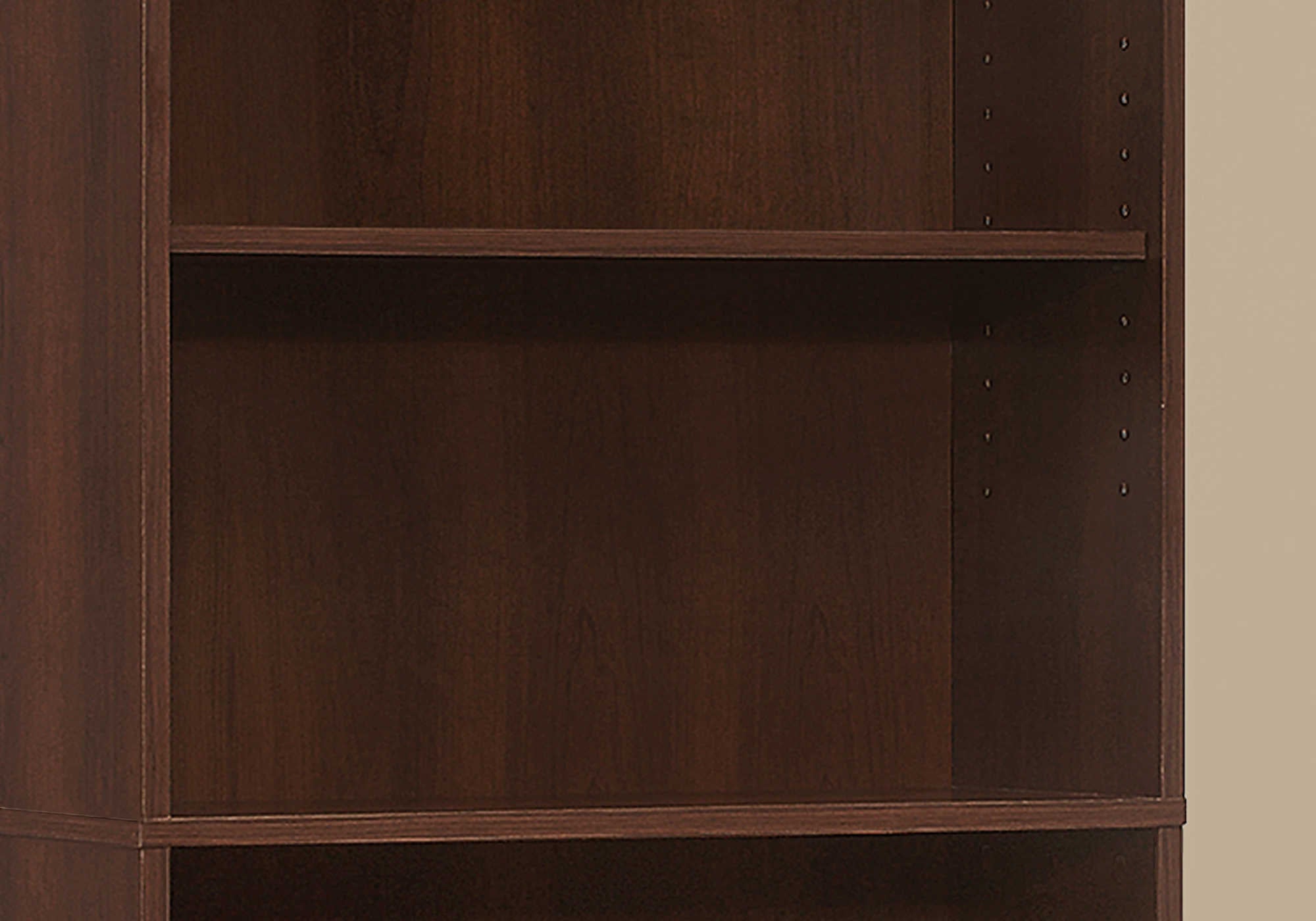 BOOKCASE - 72"H / CHERRY WITH 5 SHELVES
