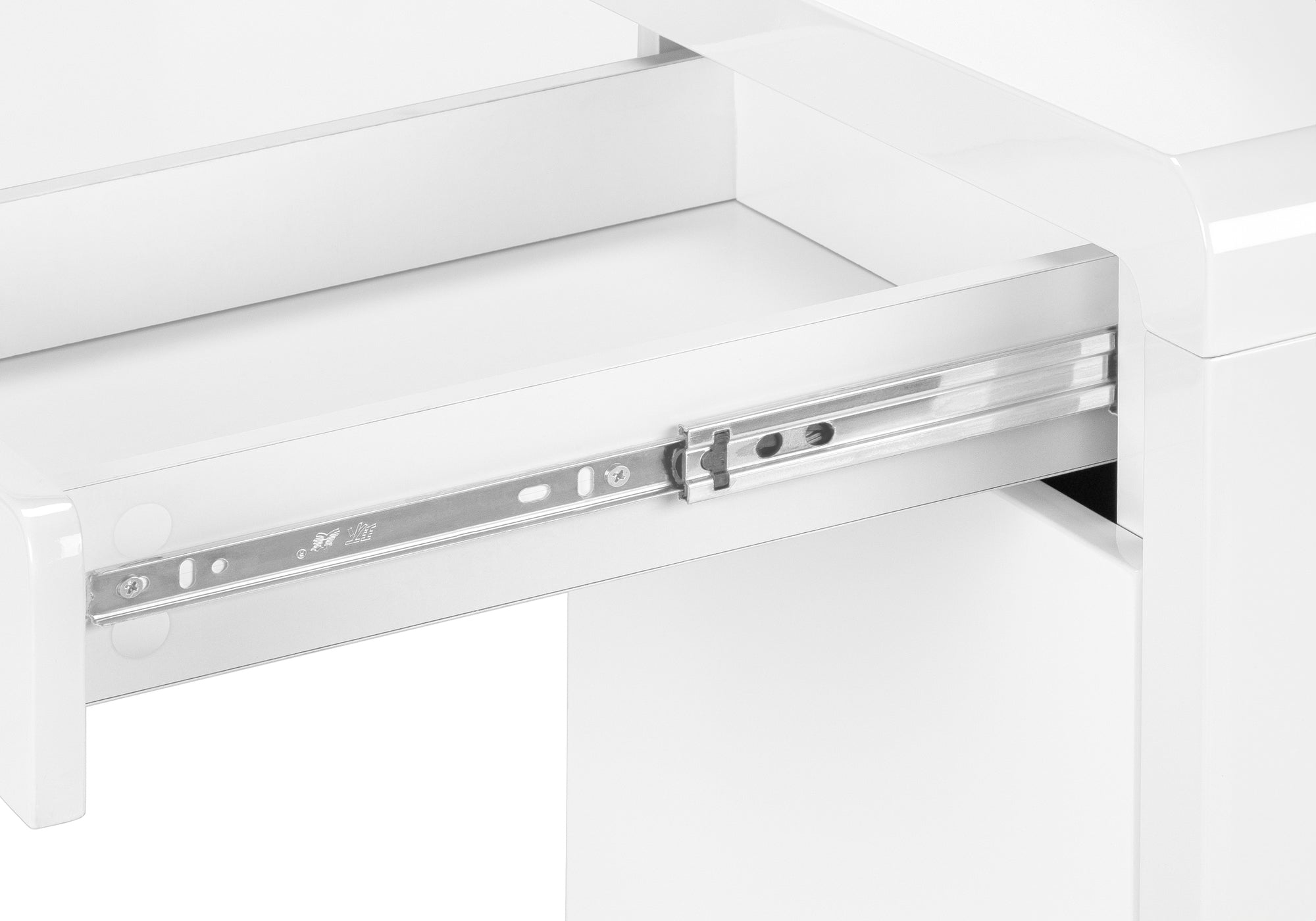 COMPUTER DESK - 72"L / HIGH GLOSSY WHITE LEFT/ RIGHT FACE