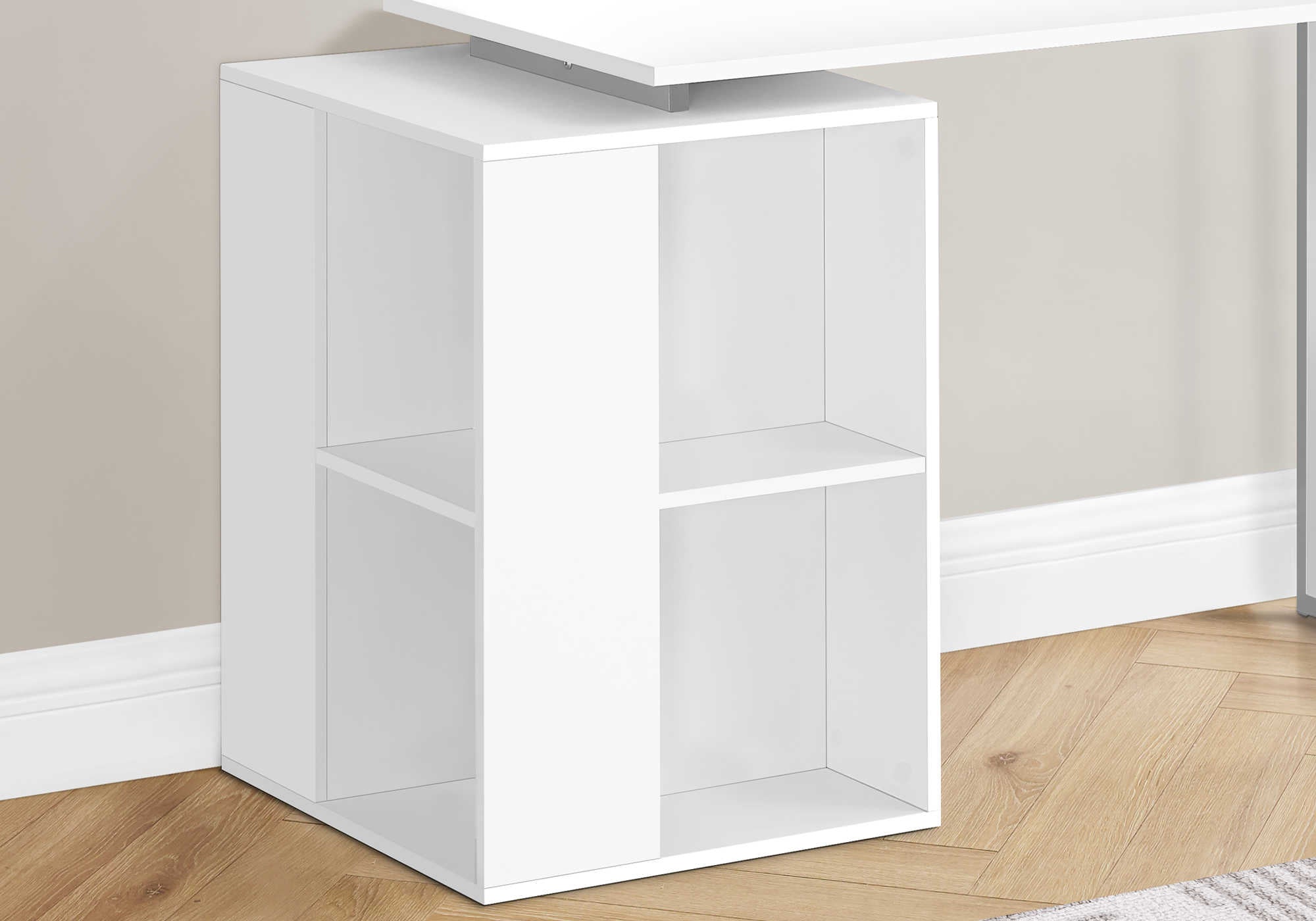 COMPUTER DESK - 55"L / WHITE LEFT OR RIGHT FACING