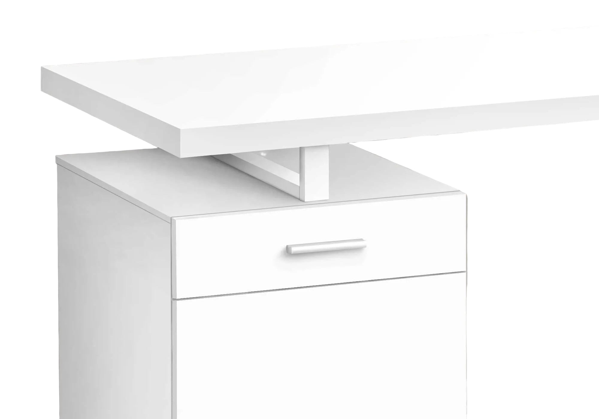 COMPUTER DESK - 48"L / WHITE LEFT OR RIGHT FACING