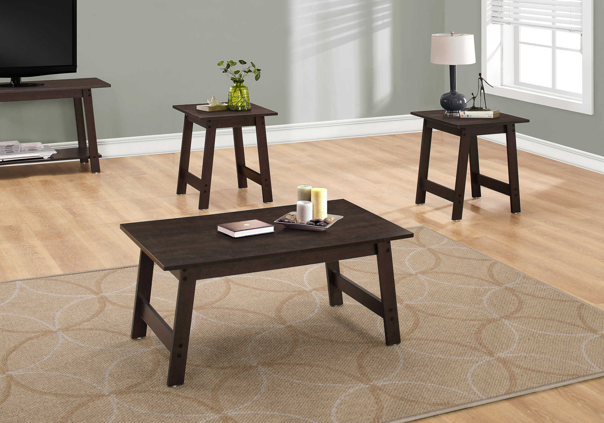 TABLE SET - 3PCS SET / ESPRESSO