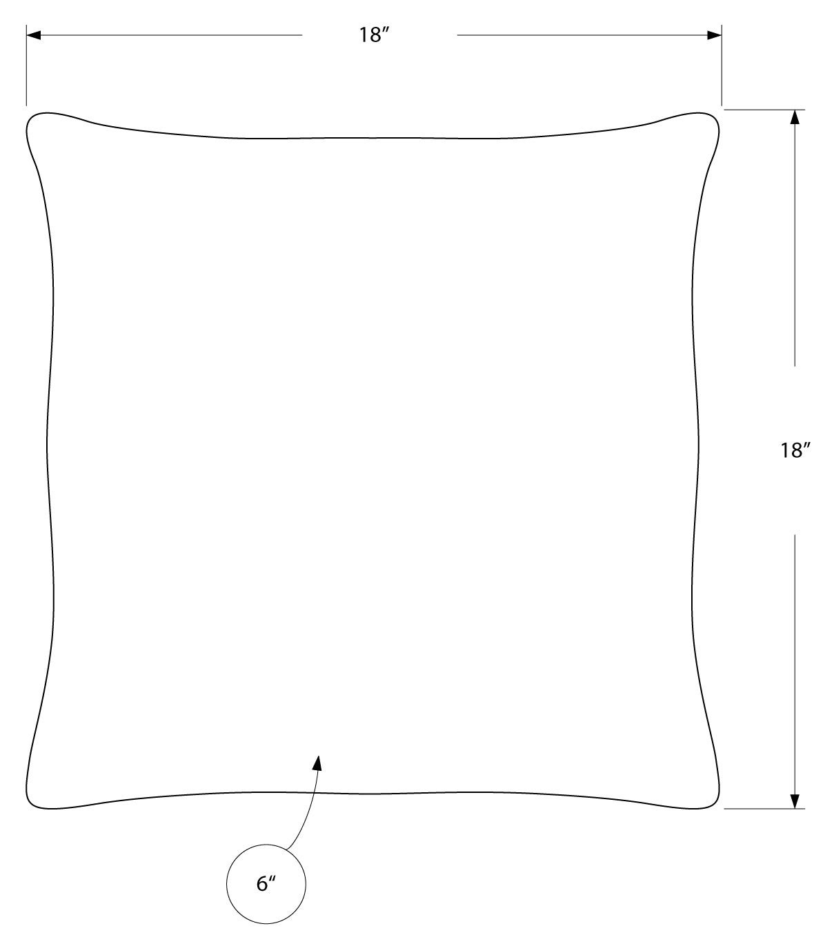 COUSSIN - 18"X 18" / VELOURS DIAMANT ARGENTÉ / 1PC