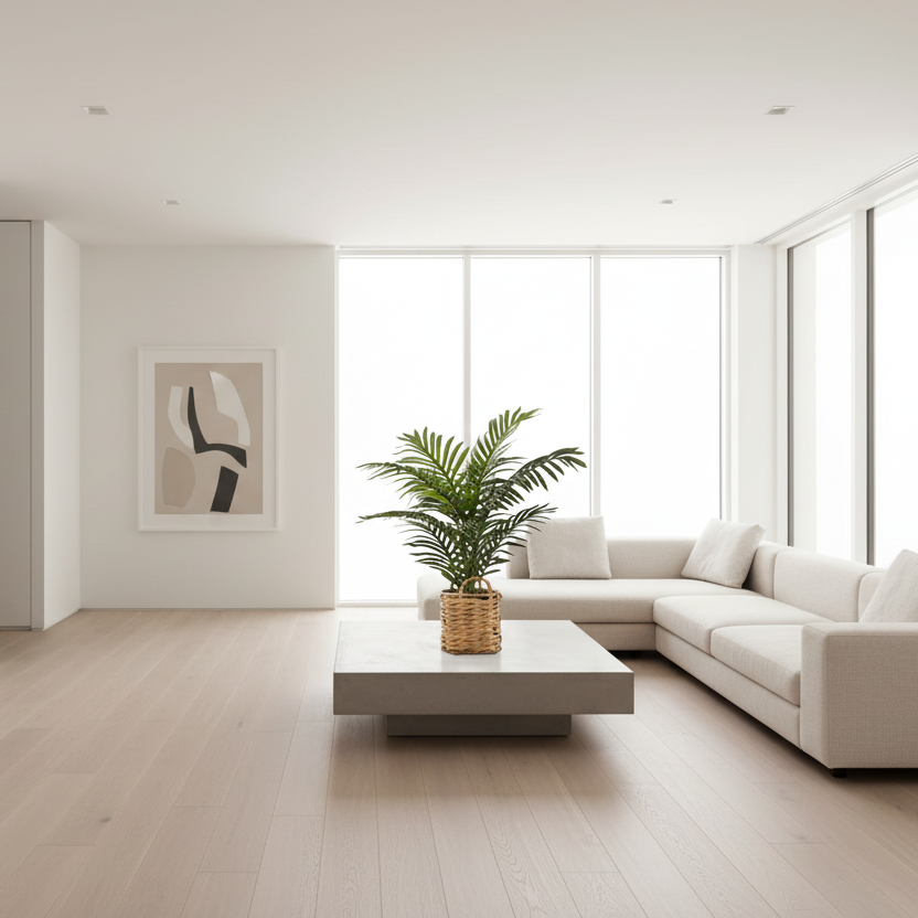 ARTIFICIAL PLANT - 24"H / INDOOR PALM / 8" WOVEN BASKET