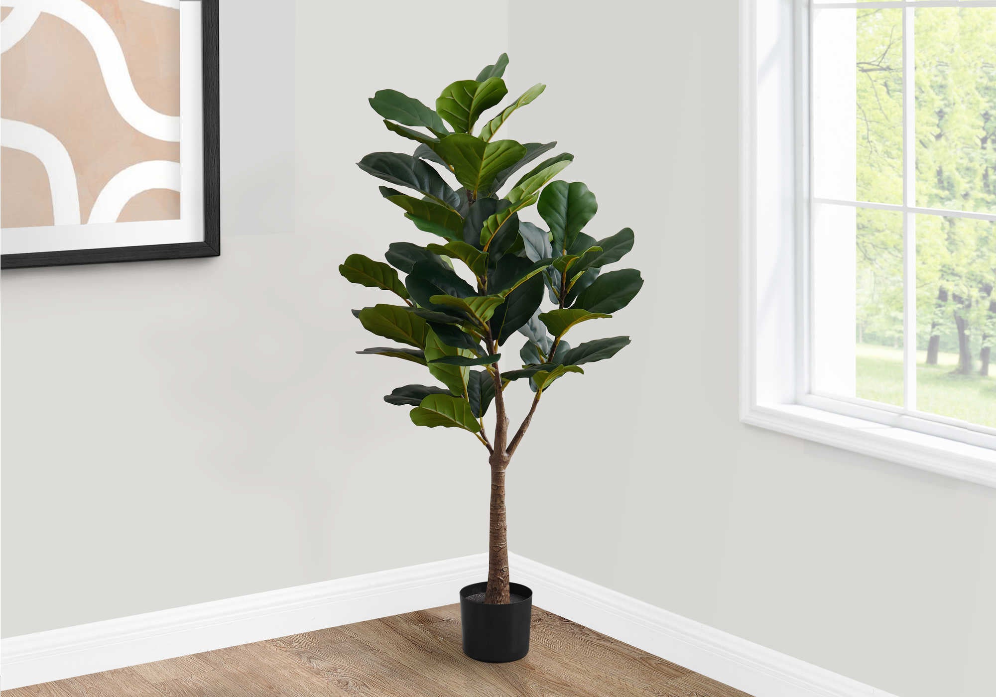 ARTIFICIAL PLANT - 47"H / INDOOR FIDDLE TREE IN A 5" POT