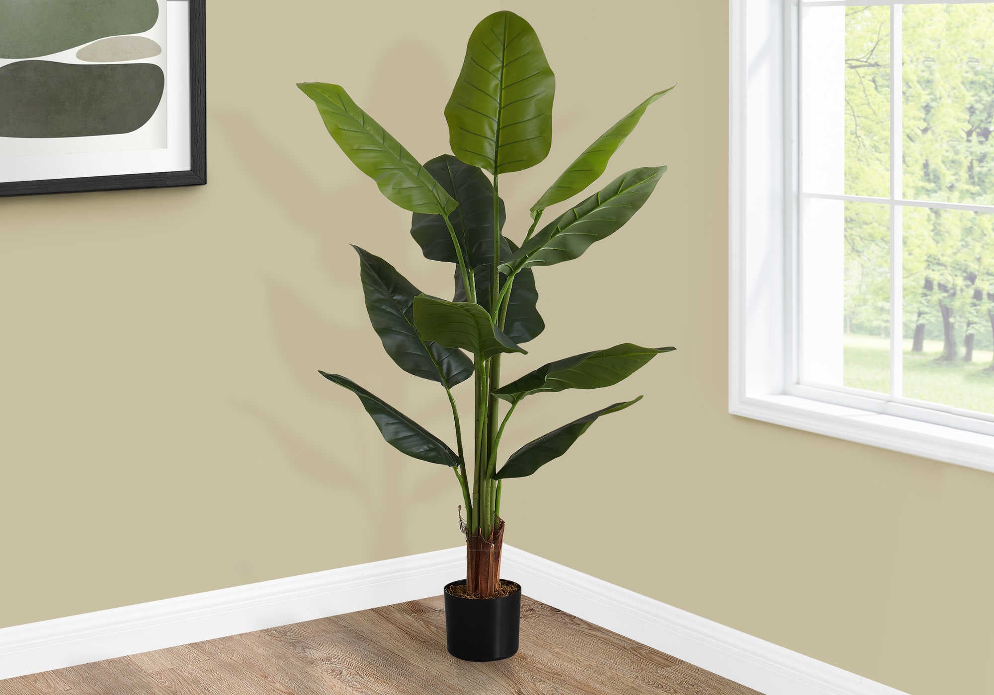 ARTIFICIAL PLANT - 59"H / INDOOR STRELITZIA IN A 5" POT