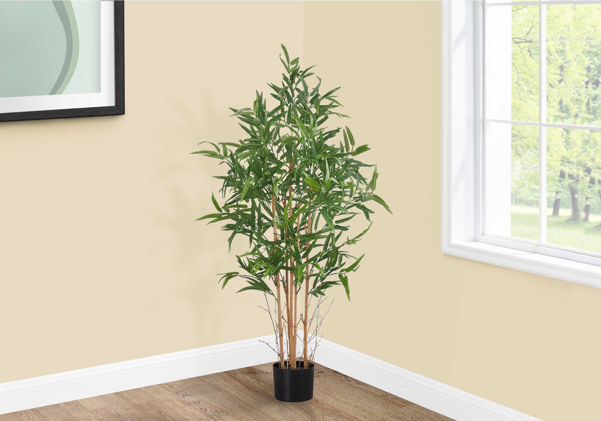 ARTIFICIAL PLANT - 50"H / INDOOR BAMBOO TREE IN A 5" POT