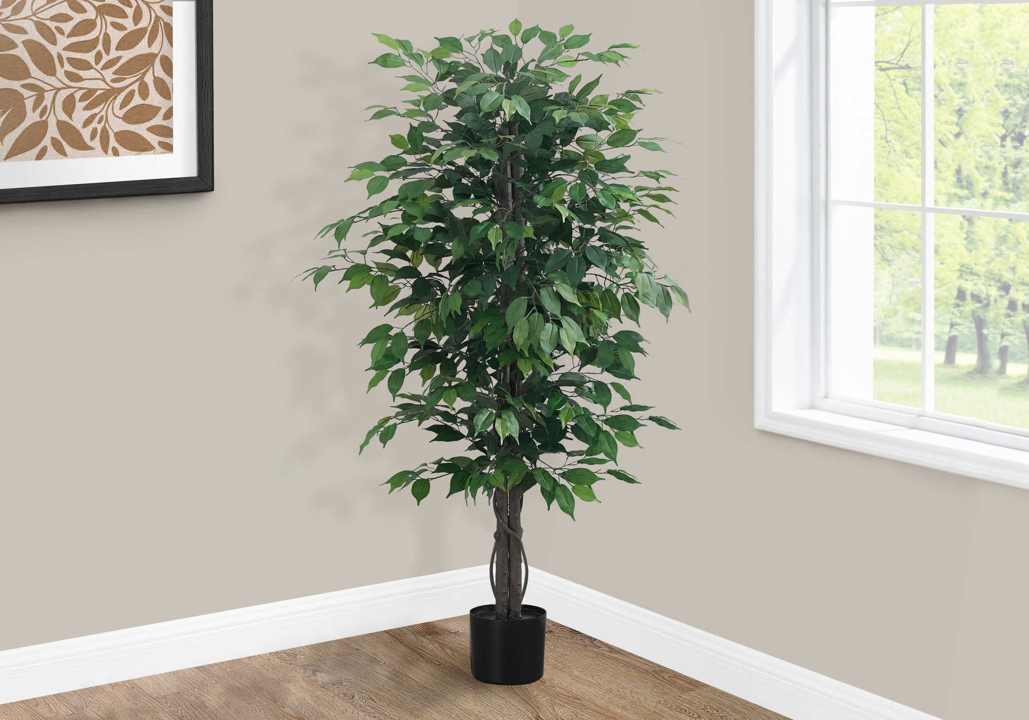 ARTIFICIAL PLANT - 58"H / INDOOR FICUS TREE IN A 6" POT