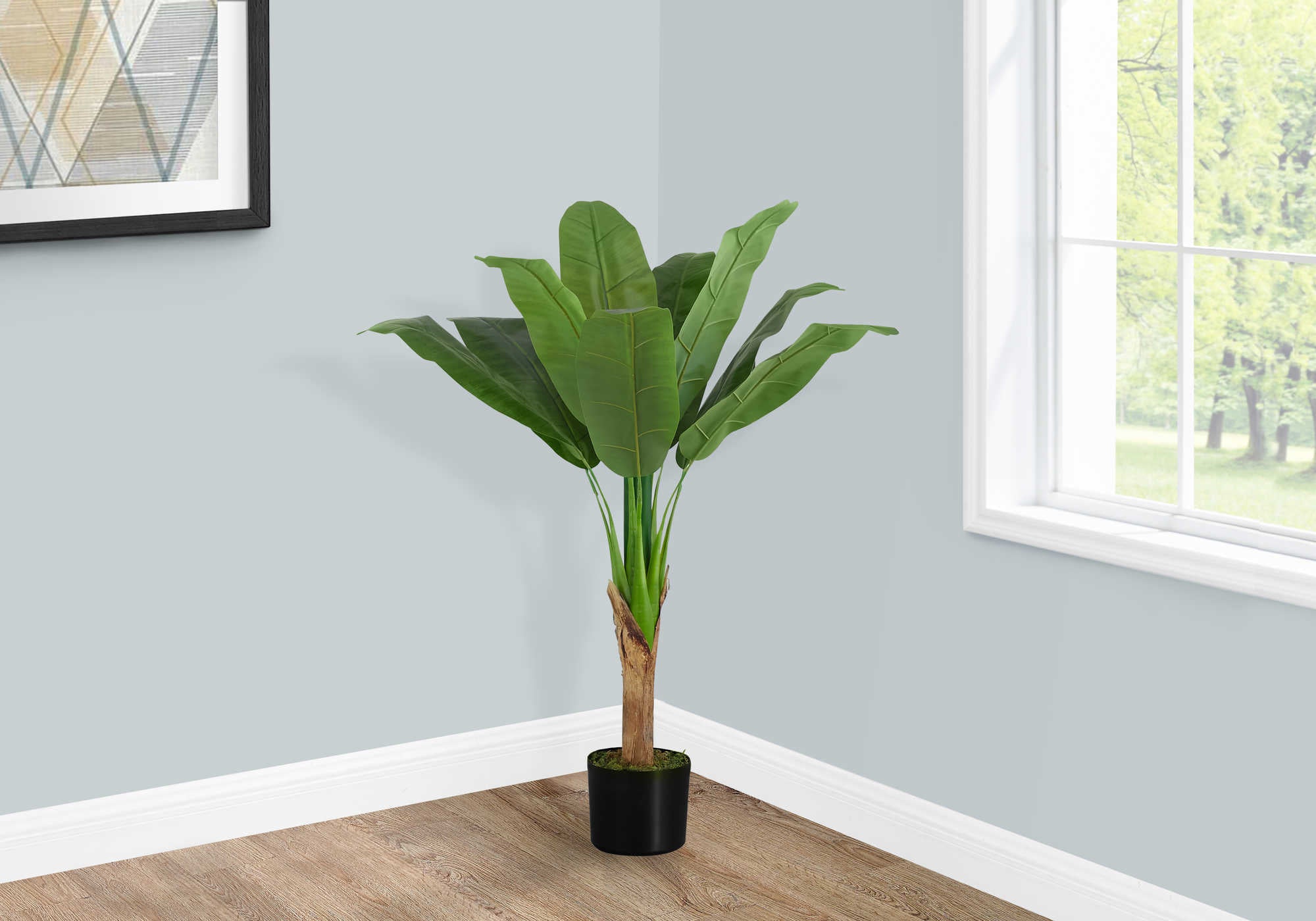 ARTIFICIAL PLANT - 43"H / INDOOR BANANA TREE IN A 5" POT