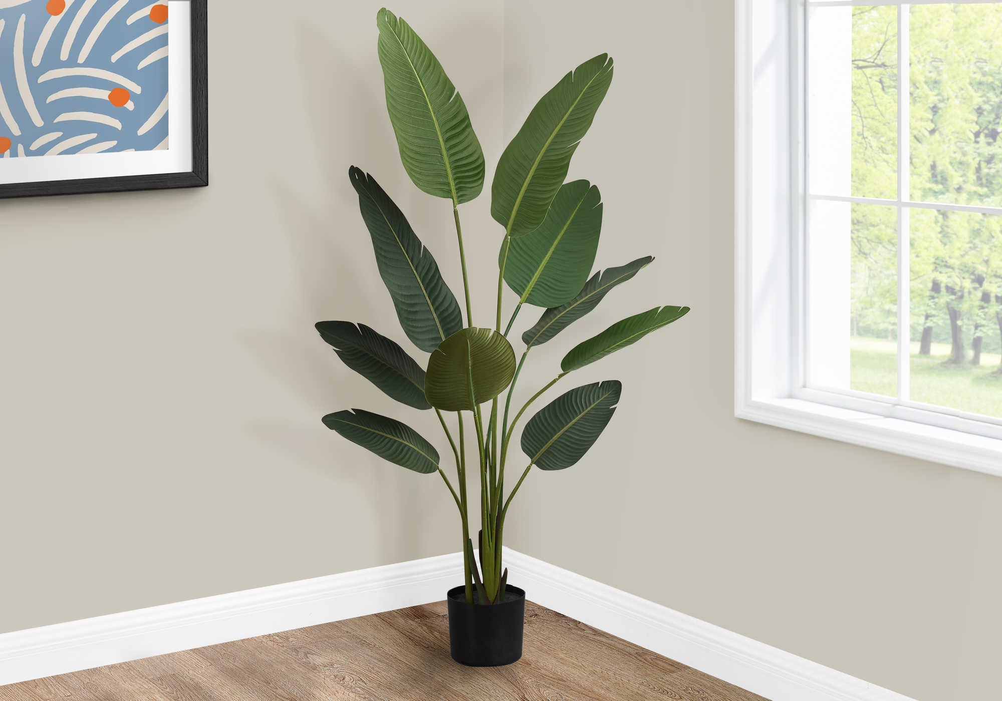 ARTIFICIAL PLANT - 60"H / INDOOR BIRD OF PARADISE 5" POT