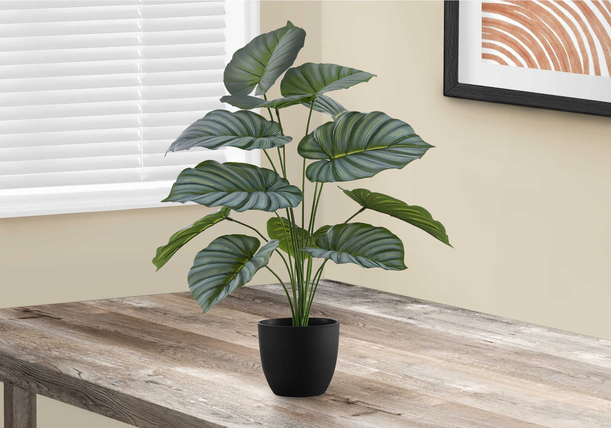 ARTIFICIAL PLANT - 24"H / INDOOR CALATHEA IN A 5" POT