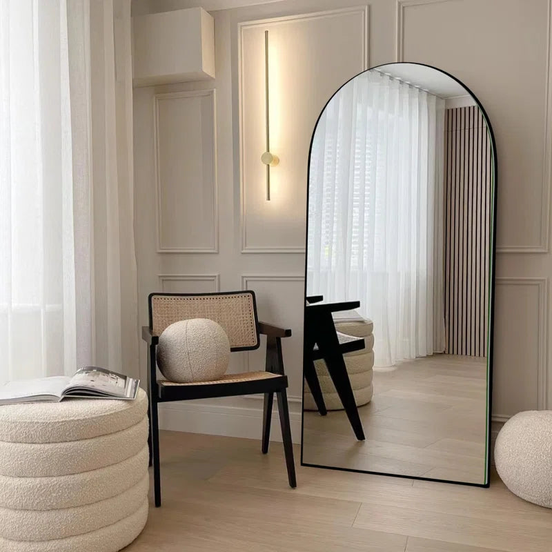 Miroir à cadre noir Sofia 80"