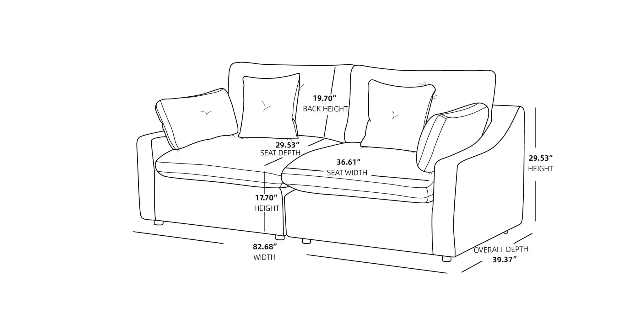 Sky Cloud Sectional Sofa