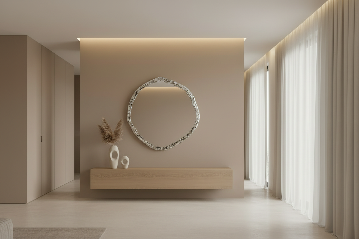 Organic Shape Mirror Gold XC-38151