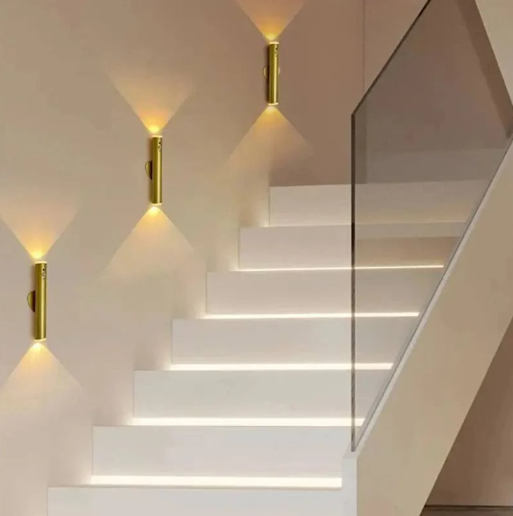 Wireless LED Rechargeable Wall Lamp with Remote Control - Modern Reading Light for Living Room