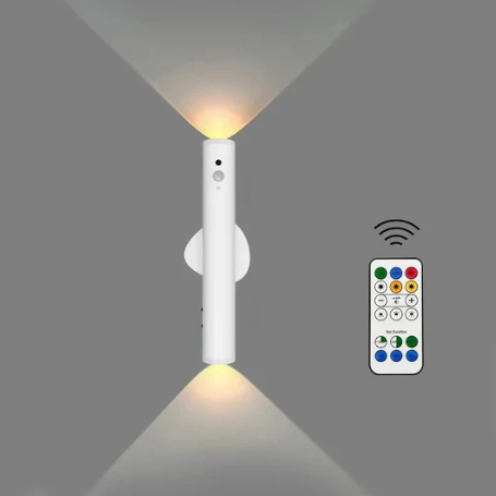 Wireless LED Rechargeable Wall Lamp with Remote Control - Modern Reading Light for Living Room