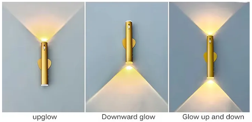 Wireless LED Rechargeable Wall Lamp with Remote Control - Modern Reading Light for Living Room