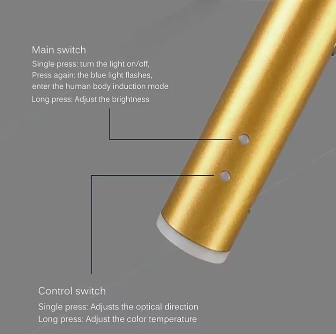 Wireless LED Rechargeable Wall Lamp with Remote Control - Modern Reading Light for Living Room