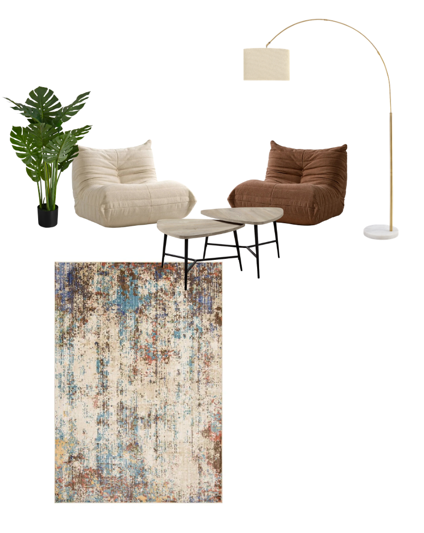 Contemporary 6-Piece Kids Lounge Set