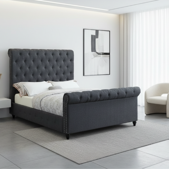 IF-5750- Charcoal Queen Bed