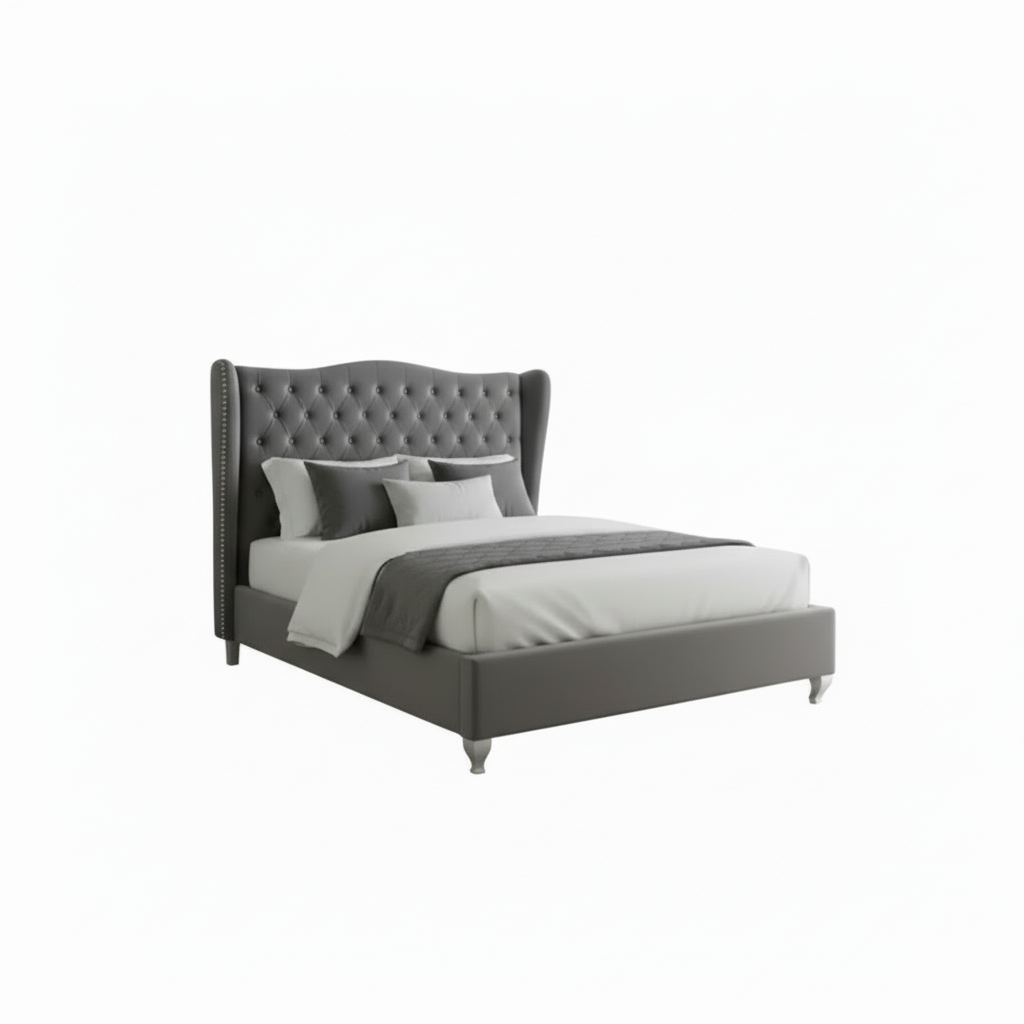 Lit Queen Size gris IF-5520