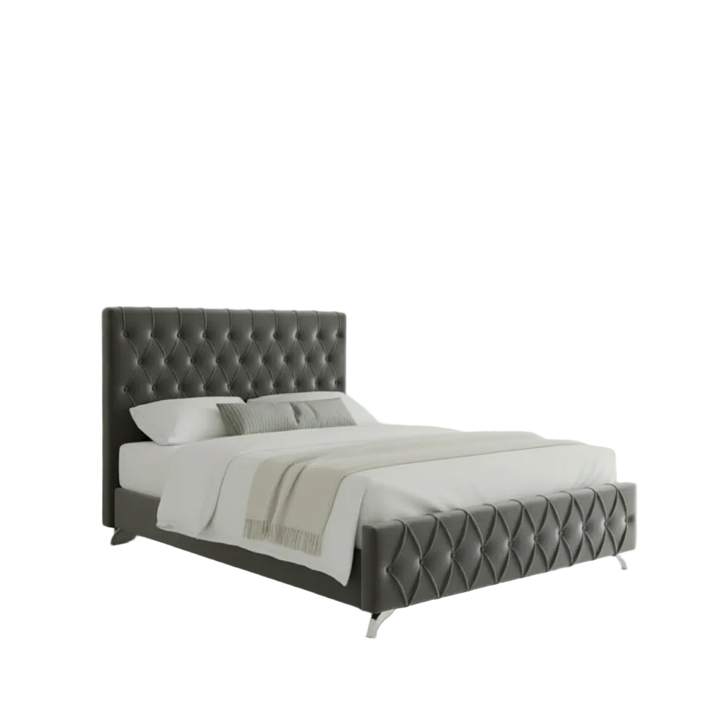 Lit Queen Size gris IF-5670