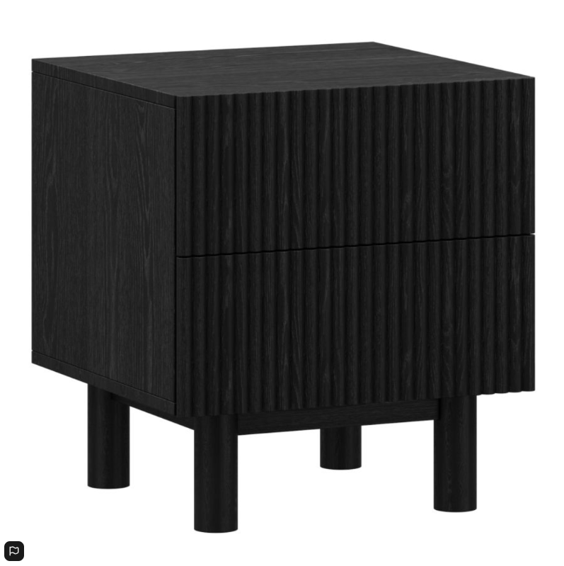 Table d'appoint à 2 tiroirs Sangra