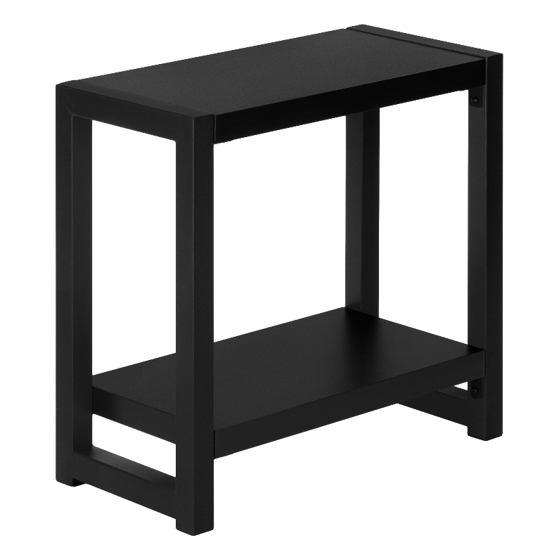 TABLE D'APPOINT - 22"H / NOIR / MÉTAL NOIR