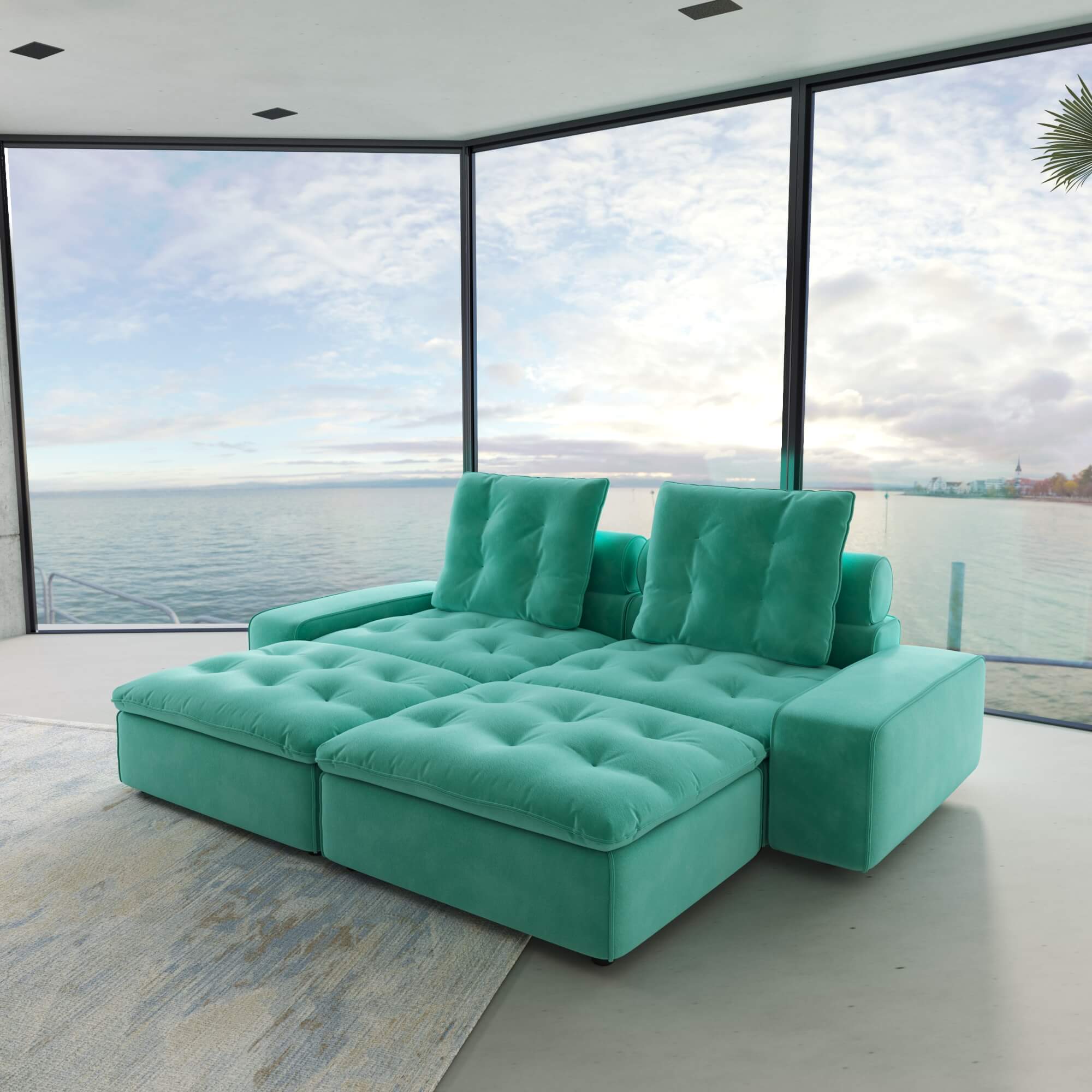 Sky Cloud Deluxe Adjustable Sectional Sofa