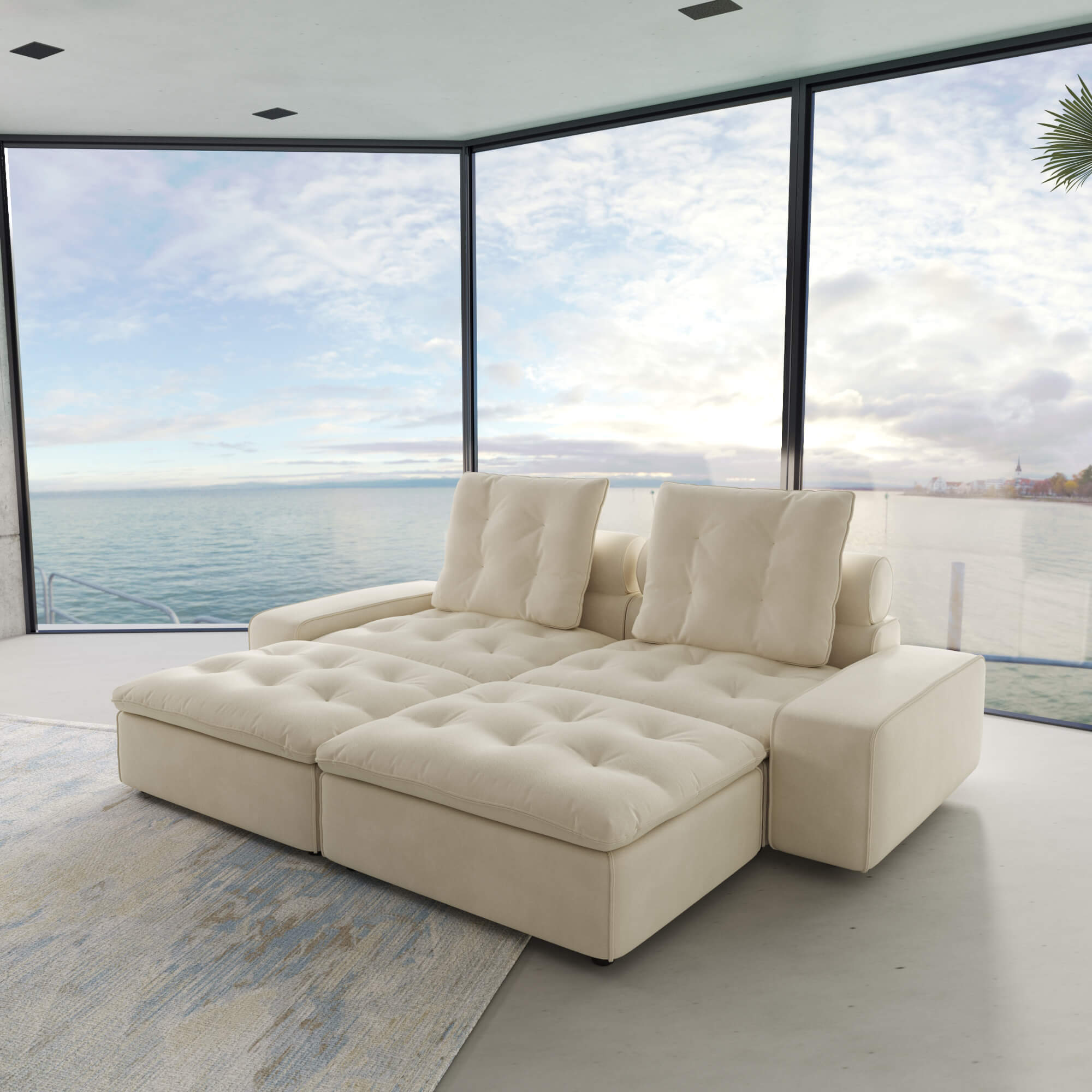 Sky Cloud Deluxe Adjustable Sectional Sofa