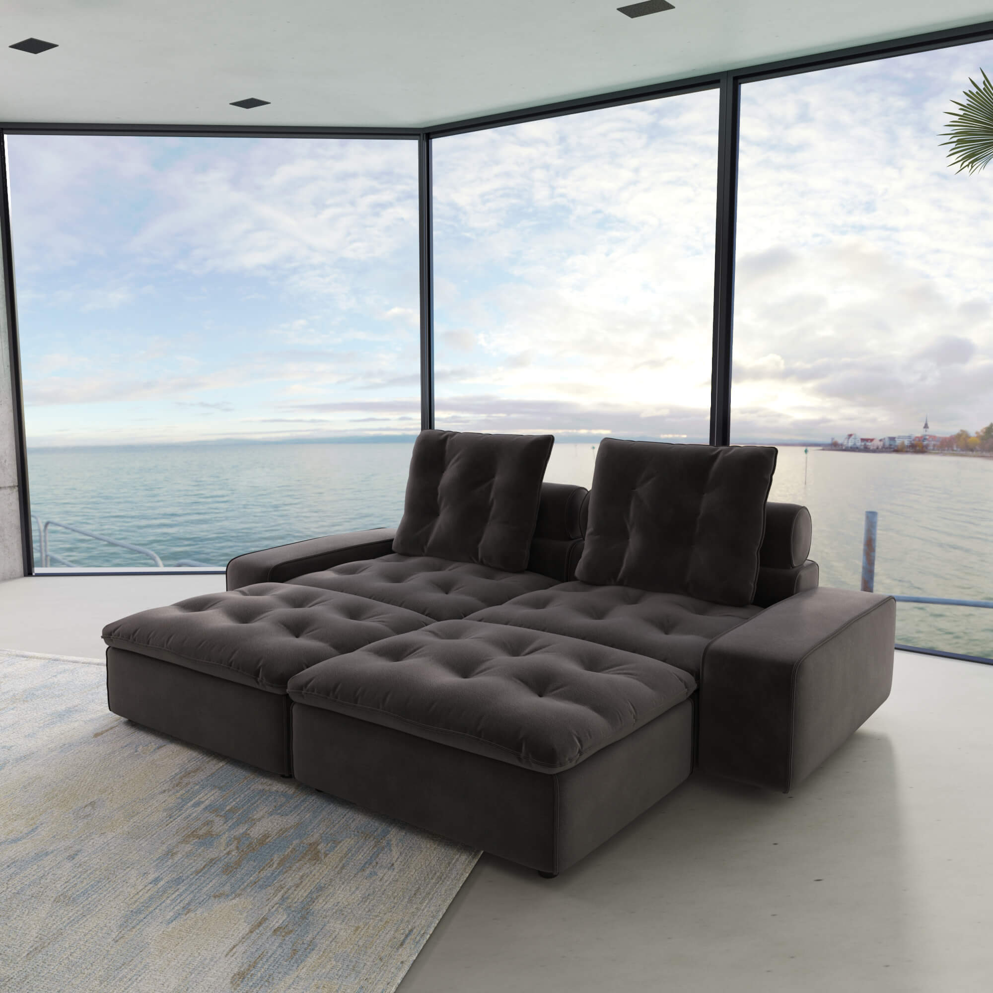 Sky Cloud Deluxe Adjustable Sectional Sofa