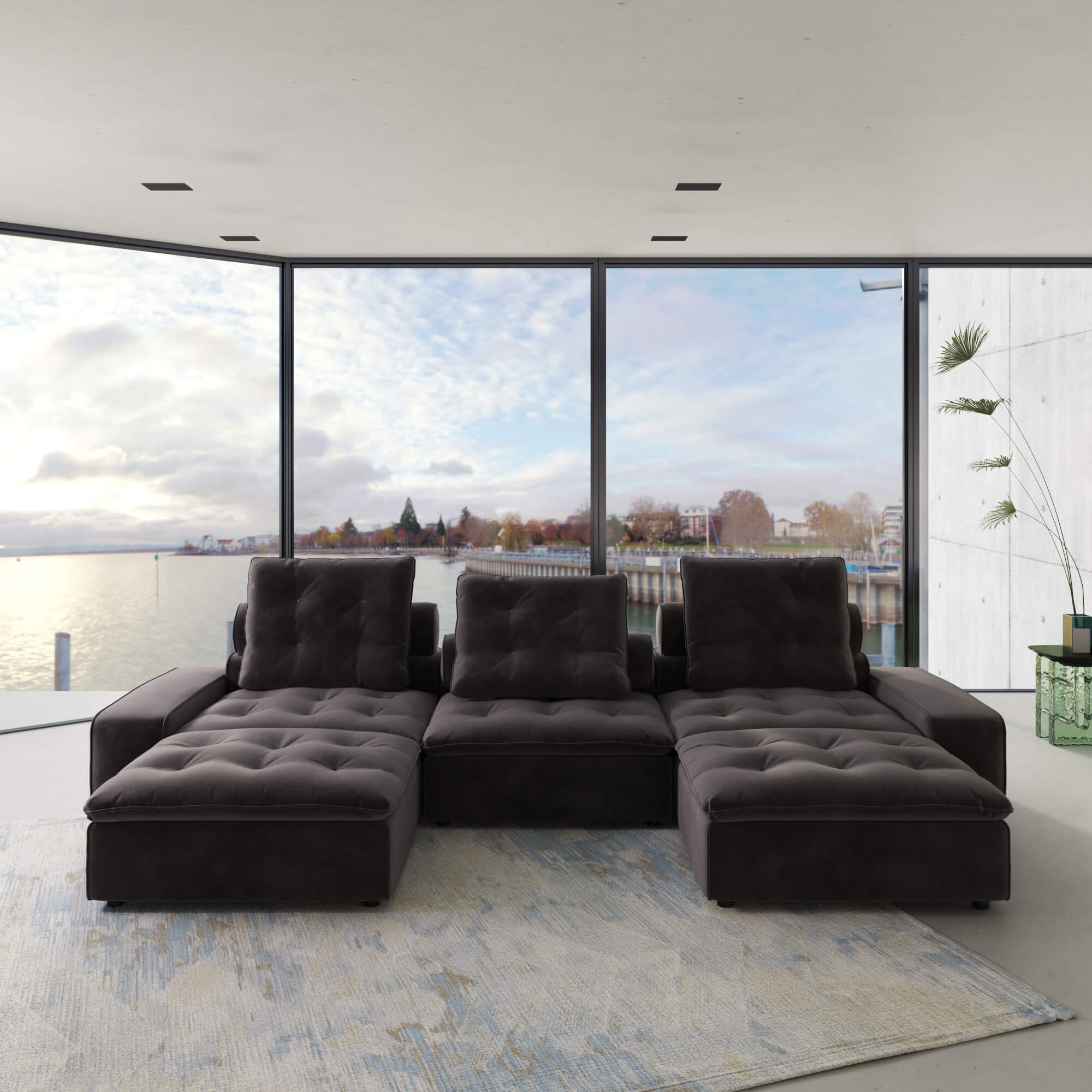 Sky Cloud Deluxe Adjustable Sectional Sofa