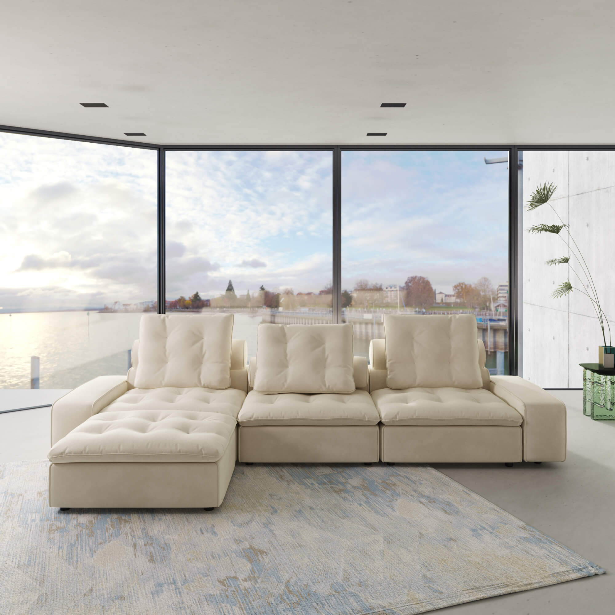 Sky Cloud Deluxe Adjustable Sectional Sofa