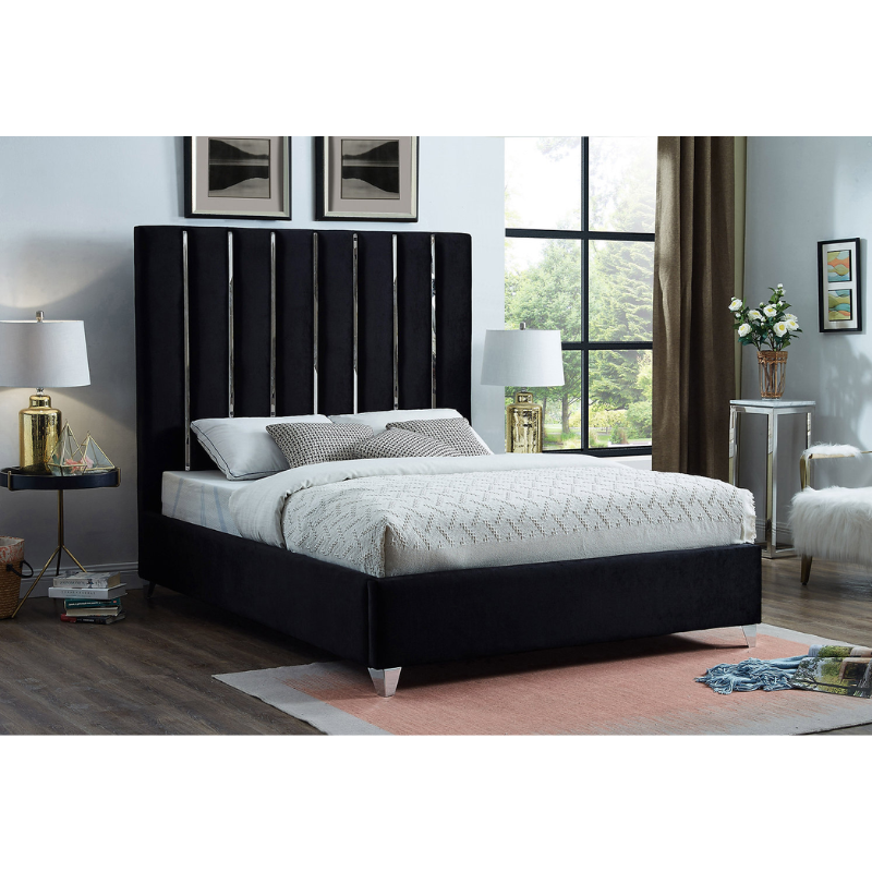 IF-5621 Black  Queen Bed