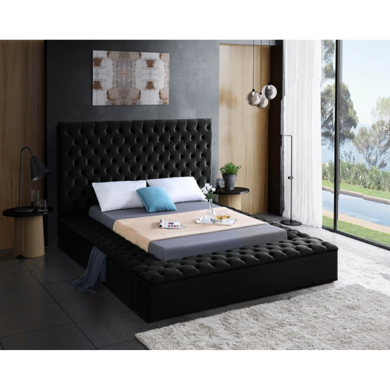IF-5793 Black Queen Bed