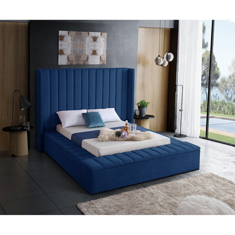 IF-5721 Blue Queen Bed