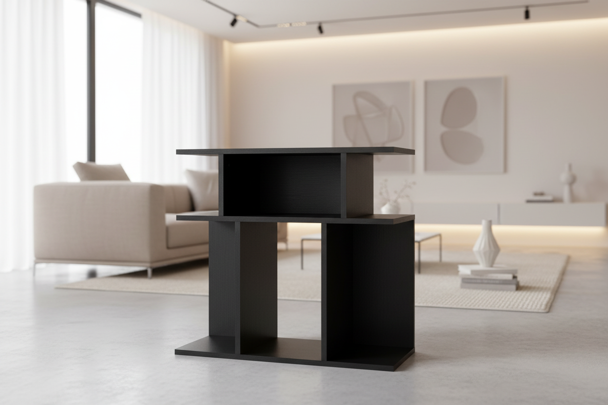 ACCENT TABLE - 24"H / BLACK