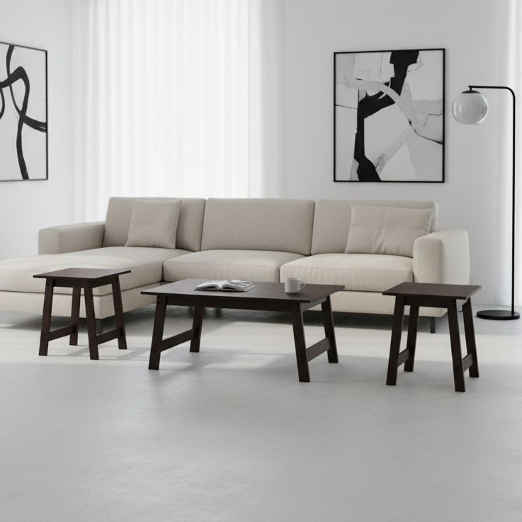 TABLE SET - 3PCS SET / ESPRESSO