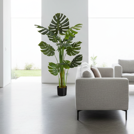 PLANTE ARTIFICIELLE - 55"H / MONSTERA D'INTÉRIEUR EN POT DE 6"