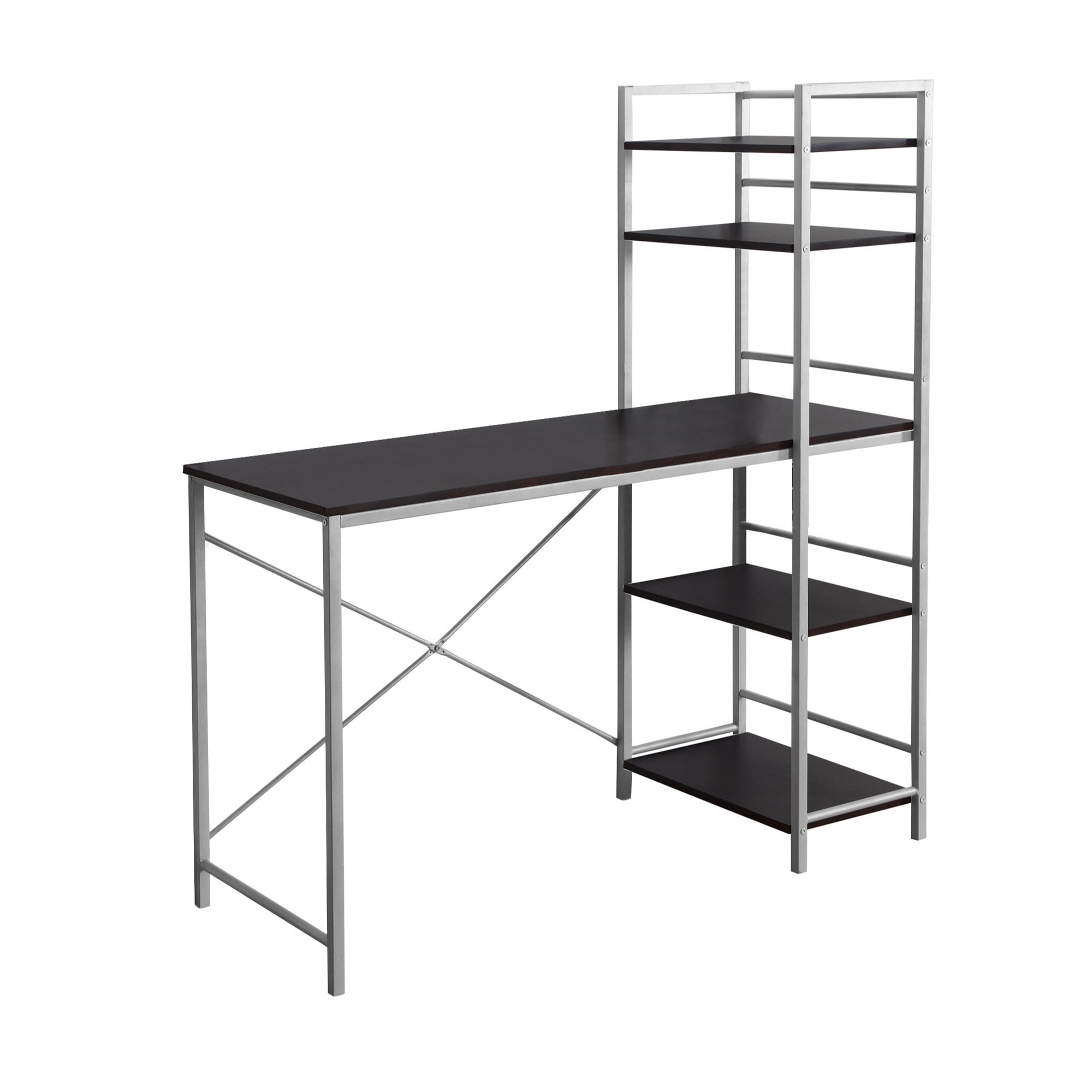 COMPUTER DESK - 48"L / WHITE TOP / WHITE METAL